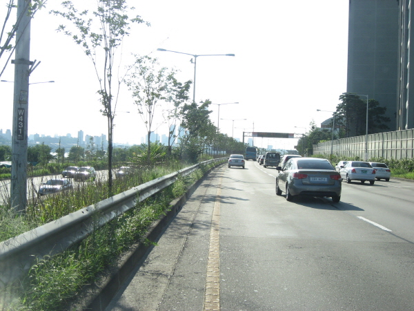 강변북로(난지방향) 동작대교 지난 505M 사진