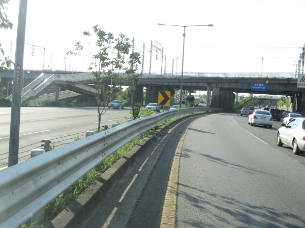 강변북로(난지방향) 한강대교 지난 400M 사진