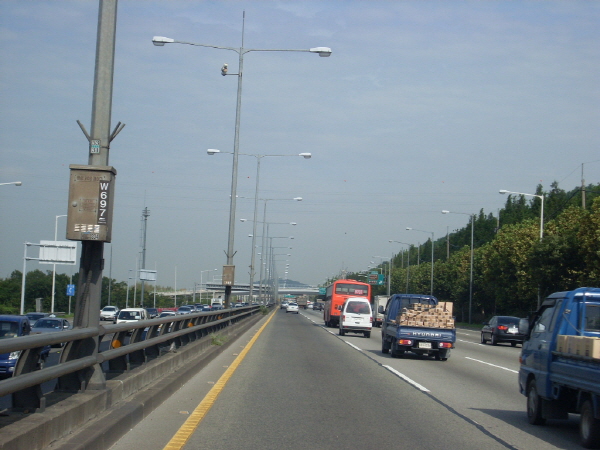 강변북로(난지방향) 성산대교 지난 1,360M 사진