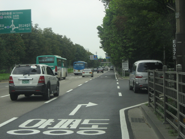 노들길(한강대교방향) 성산대교 밑 지난 540M 사진