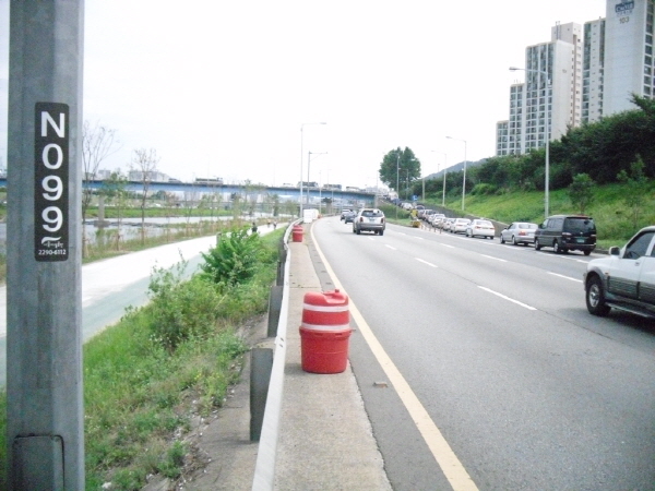 동부간선도로(상계방향) 장안철교 지난 1,780M 사진