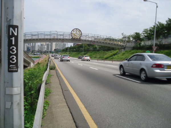 동부간선도로(상계방향) 군자교 지난 560M 사진