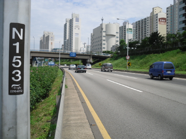 동부간선도로(상계방향) 군자교 지난 1,360M 사진