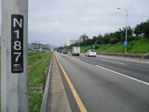 동부간선도로(상계방향) 장안교 지난 230M 사진