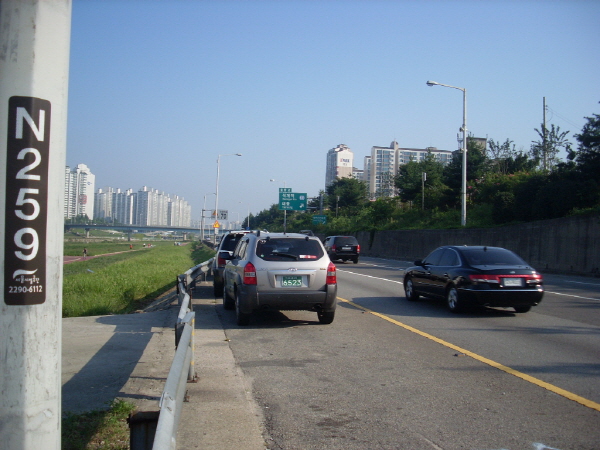 동부간선도로(상계방향) 이화교 지난 500M 사진