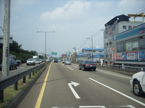 서부간선도로(성산방향) 고척지하차도 지난 450M 사진