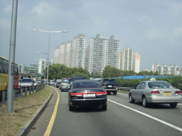 서부간선도로(성산방향) 오목지하차도 지난 775M 사진