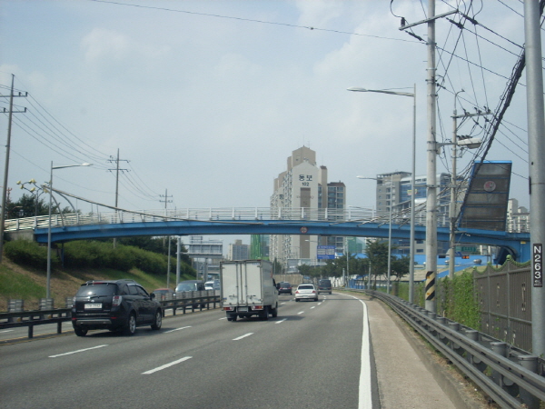 서부간선도로(성산방향) 목동지하차도 지난 585M 사진